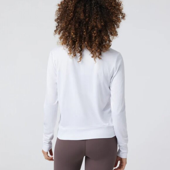 Vuori Women’s Daydream Crewneck White Top – Size S, Soft Lightweight Essential - Picture 5 of 7